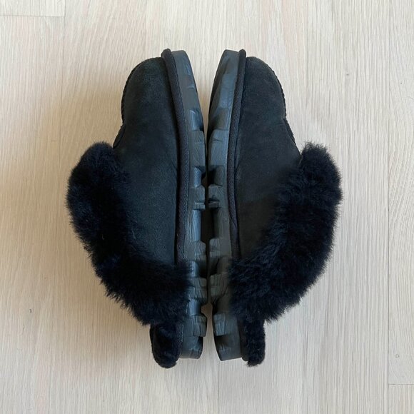 UGG Black Coquette Slippers Size 7 - Picture 5 of 10